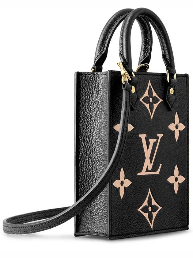 Petit Sac Plat Monogram Empreinte Tote Bag Black - LOUIS VUITTON - BALAAN 3