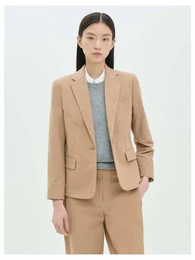 Women s Moleskine Twill 1 Button Slim Jacket Camel Domestic Product GM0024092544479 - THEORY - BALAAN 1