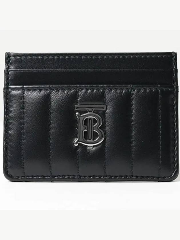 Lola Quilted Card Wallet Black - BURBERRY - BALAAN 2