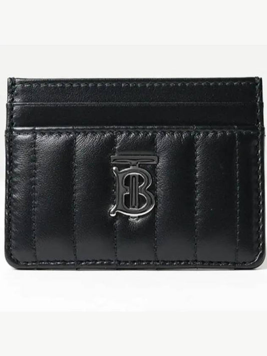 Lola Quilted Card Wallet Black - BURBERRY - BALAAN 2