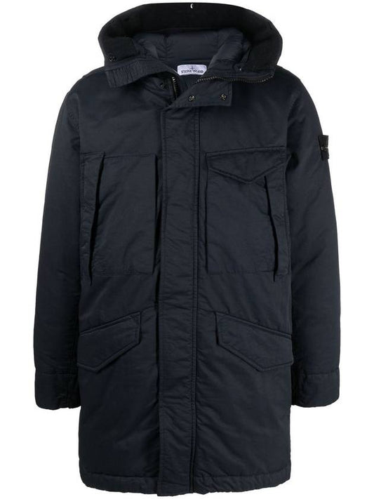 Opaque Nyoln Twill Down Parka Navy - STONE ISLAND - BALAAN 2