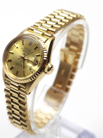 Datejust 26 Gold Champagne Women s Watch 6517 - ROLEX - BALAAN 2