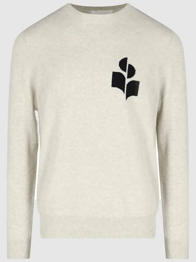 Men's Evans Logo Sweatshirt Light Grey - ISABEL MARANT - BALAAN 2