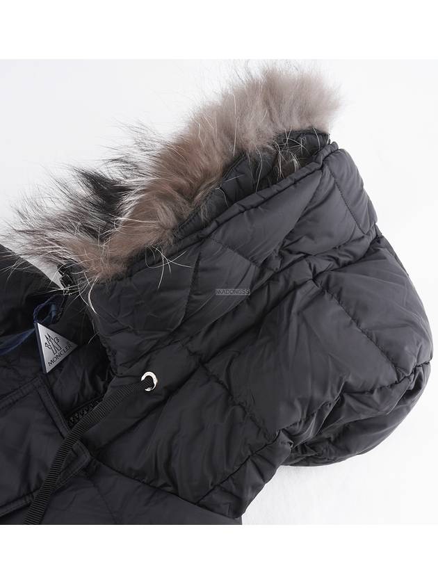 Aphroti Long Down Padded Jacket Black - MONCLER - BALAAN 10