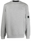 Diagonal Raised Fleece Sweatshirt Grey Melange - CP COMPANY - BALAAN 2