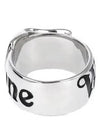 Logo BELT Ring Silver - VIVIENNE WESTWOOD - BALAAN.