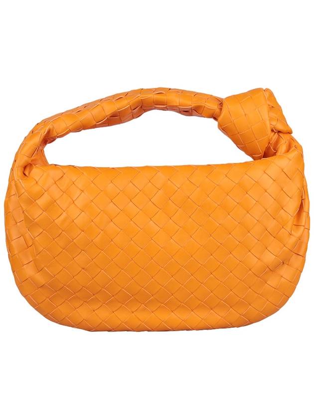 Teen Jodie Intrecciato Leather Tote Bag Orange - BOTTEGA VENETA - BALAAN 5