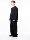 Men s M243TP01BK Clean Slit Long Sleeve T Shirt Black - CHANCE'S NOI - BALAAN 6