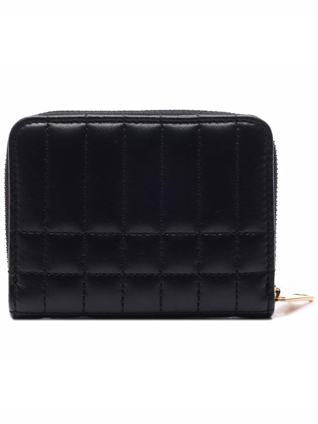 Lola Zipper Quilted Leather Half Wallet Black - BURBERRY - BALAAN 5