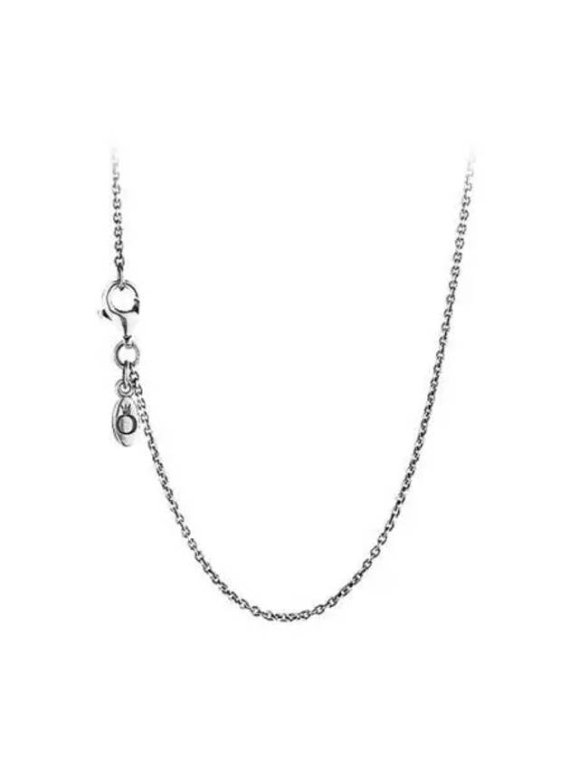 Women's Classic Cable Chain Necklace Silver - PANDORA - BALAAN 2