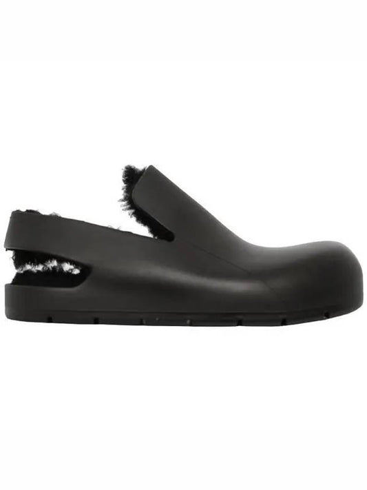 shearling puddle sandals black - BOTTEGA VENETA - BALAAN 2