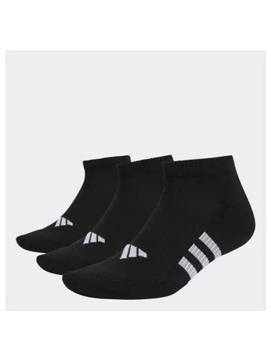 Adidas Performance Cushioned Low Socks 3 Pack Set Black - ADIDAS - BALAAN 1