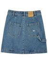 Logo Women's Denim Skirt MW01505 - MAISON KITSUNE - BALAAN 1