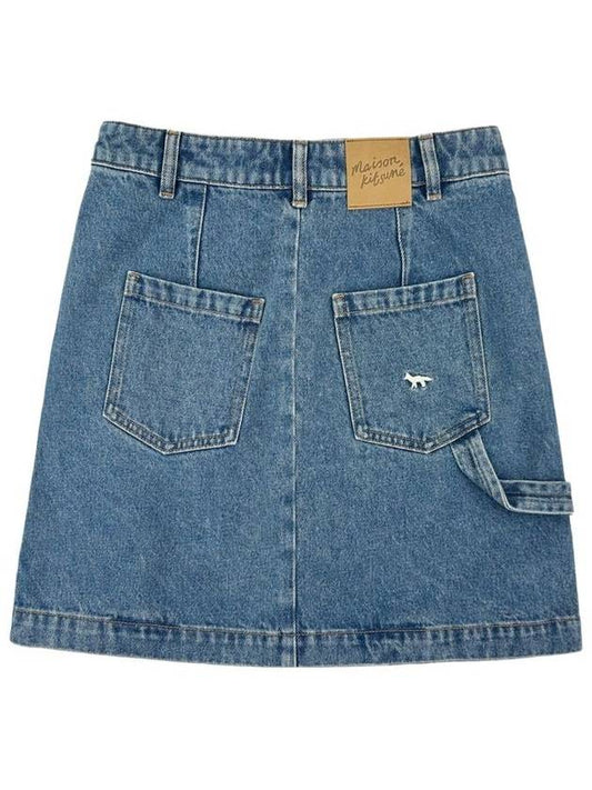 Logo Women's Denim Skirt MW01505 - MAISON KITSUNE - BALAAN 1