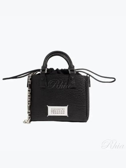 Horizontal Leather Shoulder Bag Black - MAISON MARGIELA - BALAAN 2