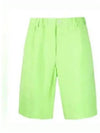 Men's Bermuda Viscose Shorts Lime Green - JACQUEMUS - BALAAN 2