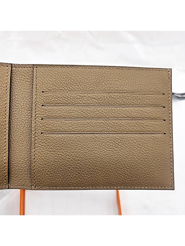 Citizen Twill Compact Card Wallet Brown - HERMES - BALAAN 5