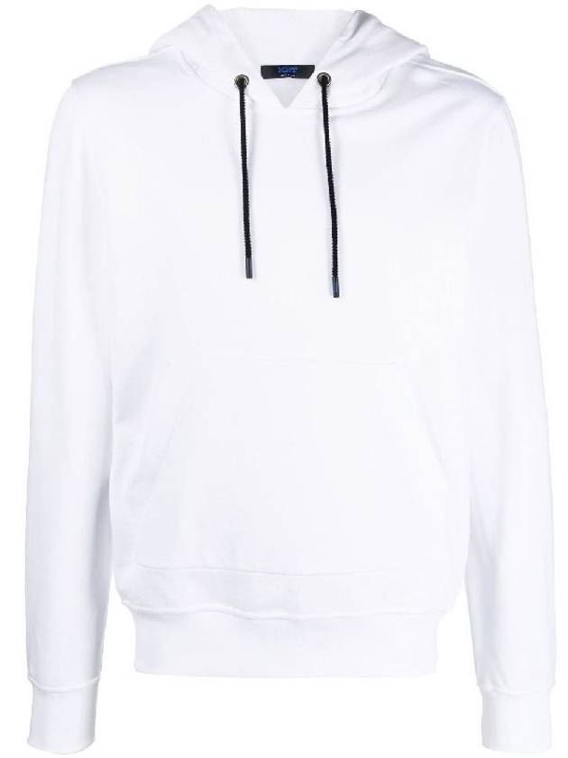 Embroidered Patch Detail Hoodie White - KITON - BALAAN 1