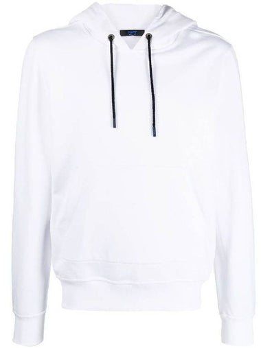 Embroidered Patch Detail Hoodie White - KITON - BALAAN 1