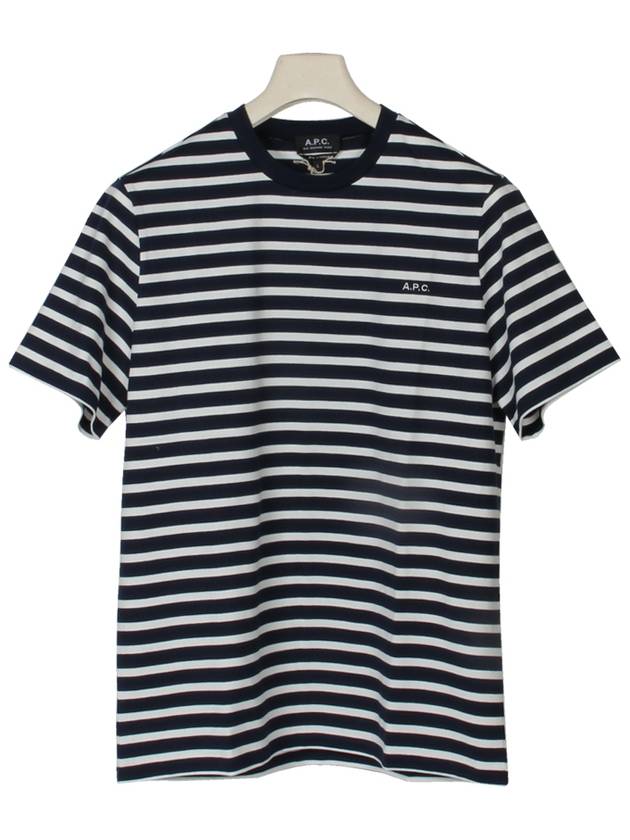 Emilien Short Sleeve T-Shirt Dark Navy Blue - A.P.C. - BALAAN 2