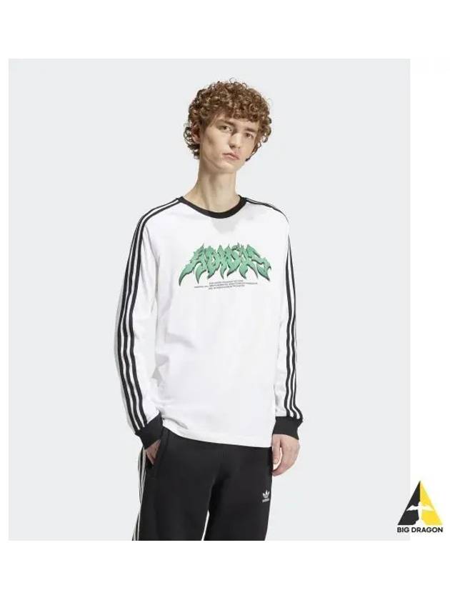 Original Flame Long Sleeve T Shirt White - ADIDAS - BALAAN 2