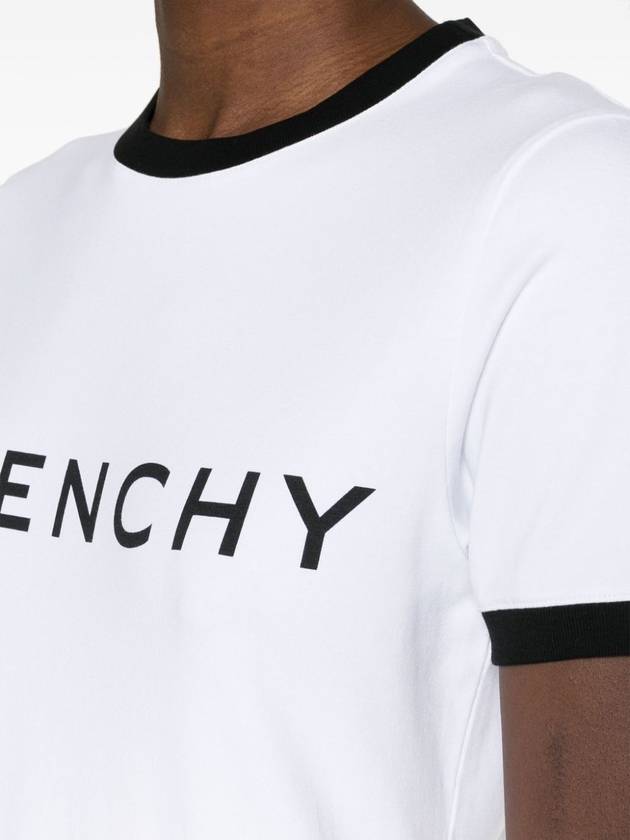 Archetype Slim Fit Cotton Short Sleeve T-Shirt White - GIVENCHY - BALAAN 6