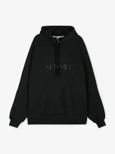 Embroidered Logo Hoodie Black - SUNNEI - BALAAN 2