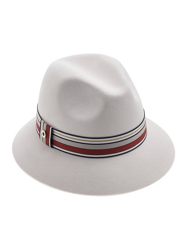 Striped Banding Fedora Ivory - LORO PIANA - BALAAN 1