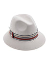 Striped Banding Fedora Ivory - LORO PIANA - BALAAN 2