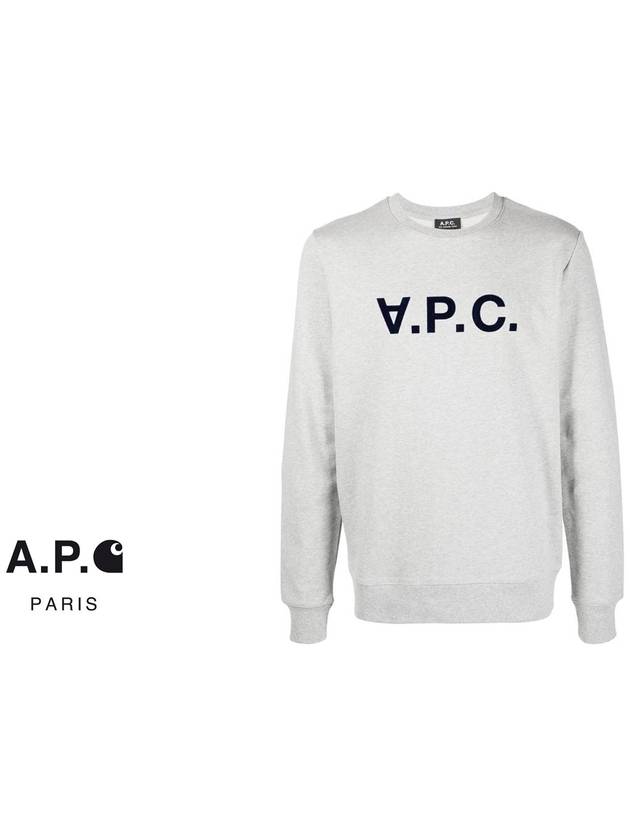 VPC Logo Crew Neck Sweatshirt Grey - A.P.C. - BALAAN 3