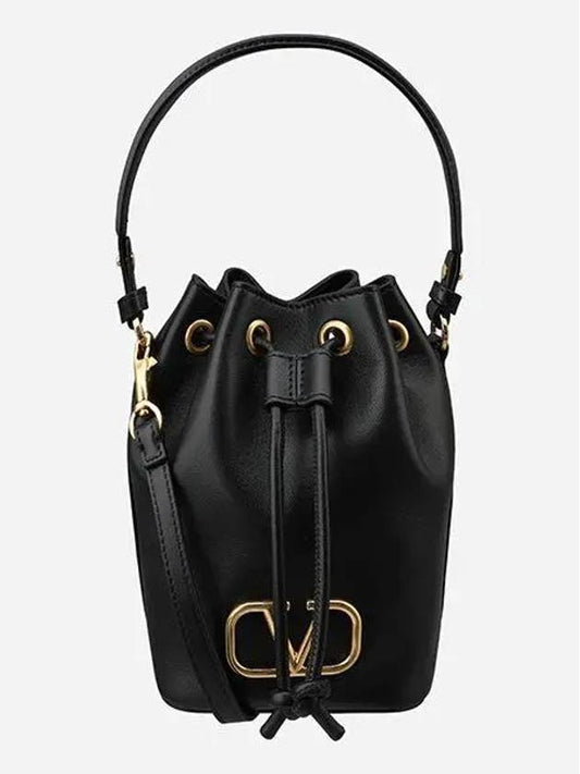 V Logo Bucket Bag Black - VALENTINO - BALAAN 2