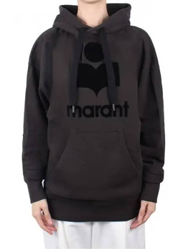 Mansel Logo Hoodie Faded Black - ISABEL MARANT - BALAAN 2