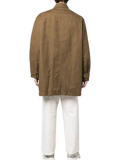 Isabel Marant Men s PIERRY Cotton Linen Single Coat VE0057HA A1G24H 67KI - ISABEL MARANT ETOILE - BALAAN 2