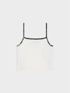 Women s Embroidered Triomphe Tank Top Off White 2X53F671Q - CELINE - BALAAN 3