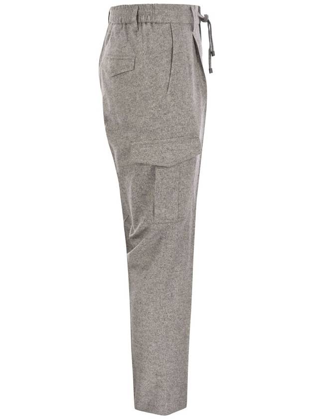 Wool, silk and cashmere jogger trousers - PESERICO - BALAAN 3