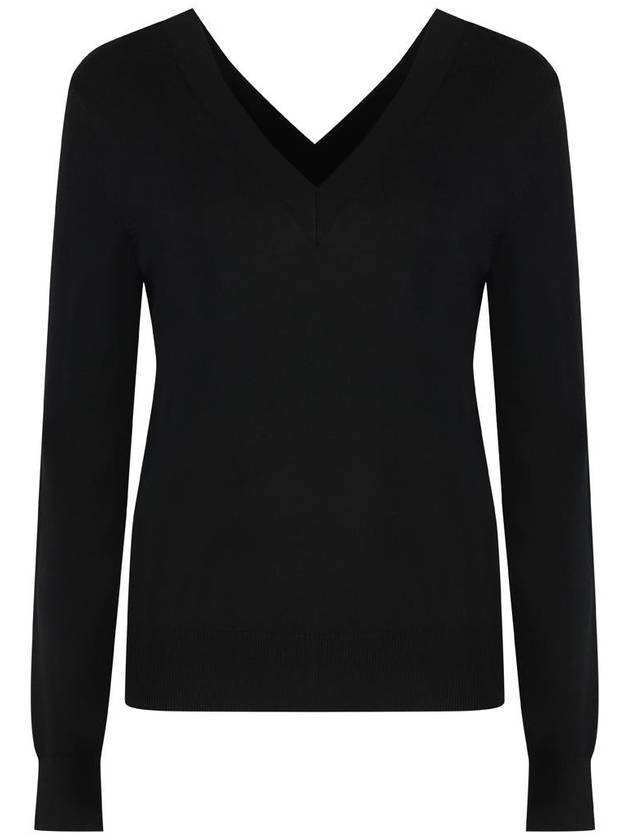 Calvin Klein Wool V-Neck Sweater - CALVIN KLEIN - BALAAN 1