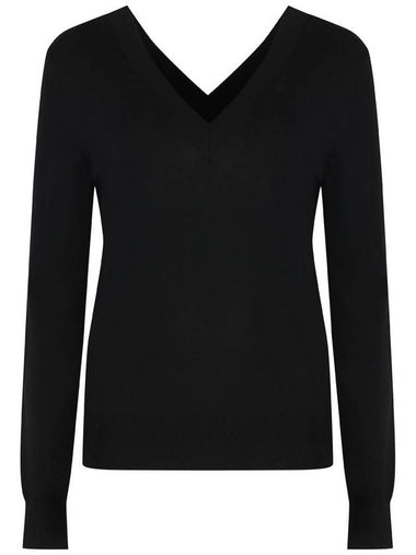 Calvin Klein Wool V-Neck Sweater - CALVIN KLEIN - BALAAN 1