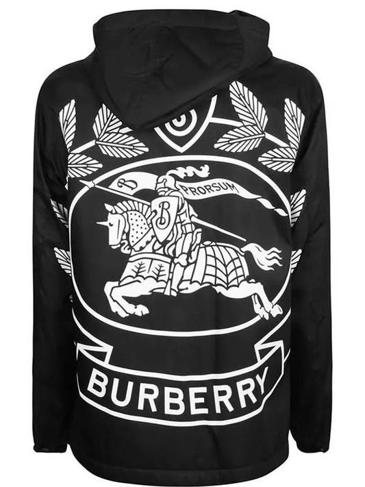 EKD Print Hooded Jacket Black - BURBERRY - BALAAN 2