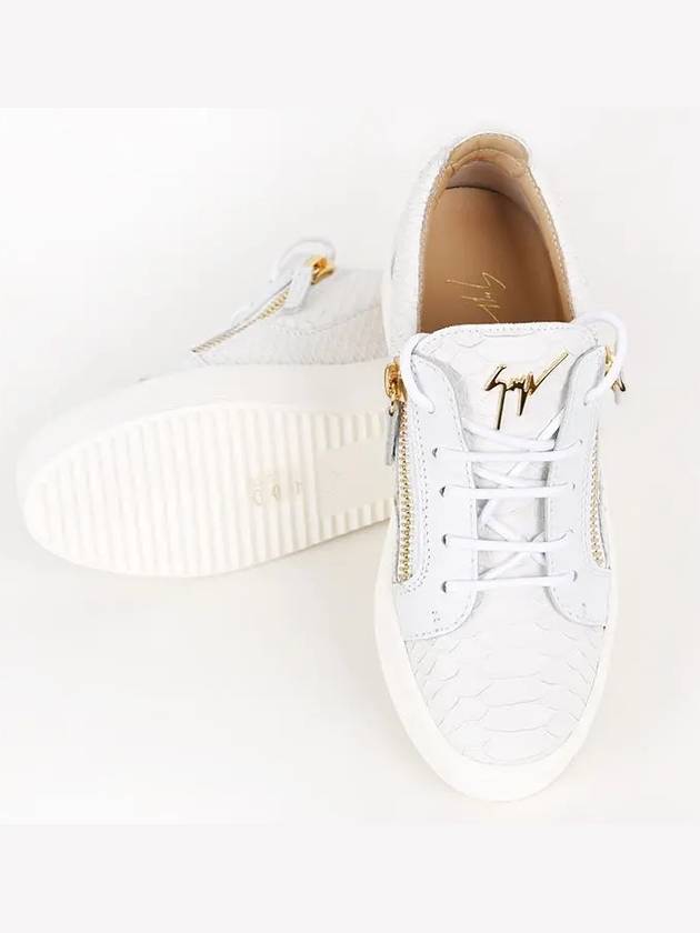 May London Python gold logo sneakers RW70001 - GIUSEPPE ZANOTTI - BALAAN 7