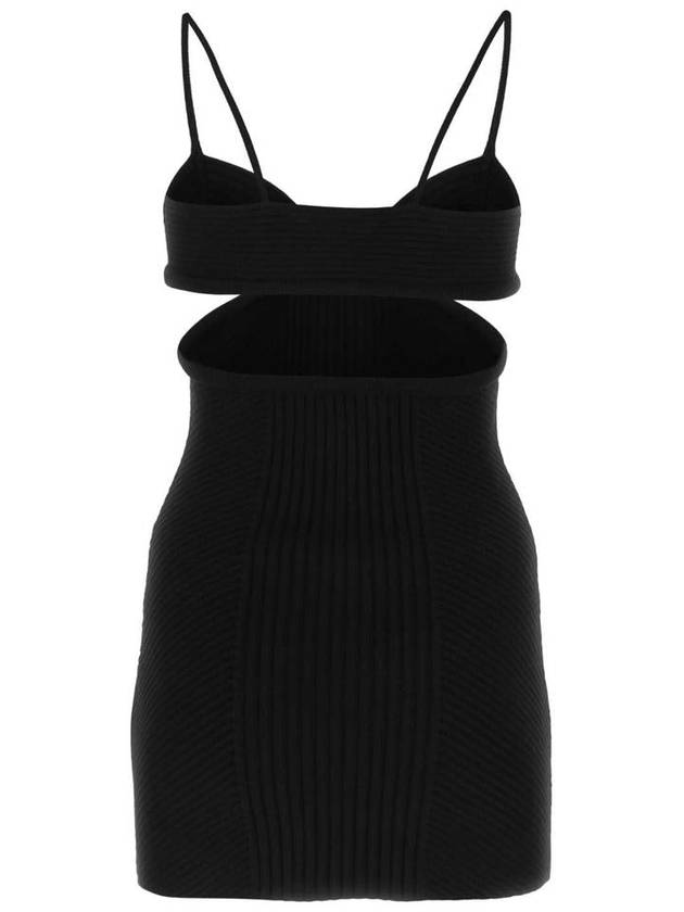 cut-out midi dress black - OFF WHITE - BALAAN 3