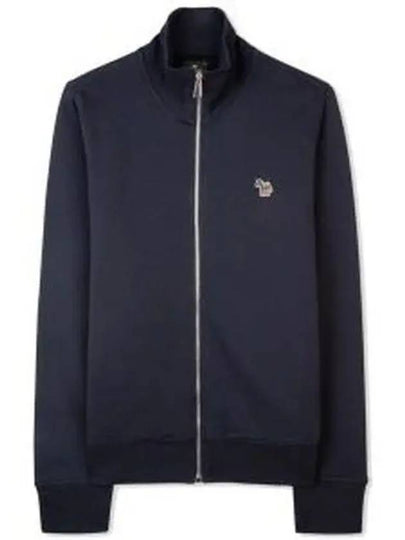 Zebra Logo Cotton Zip-up Jacket Navy - PAUL SMITH - BALAAN 2