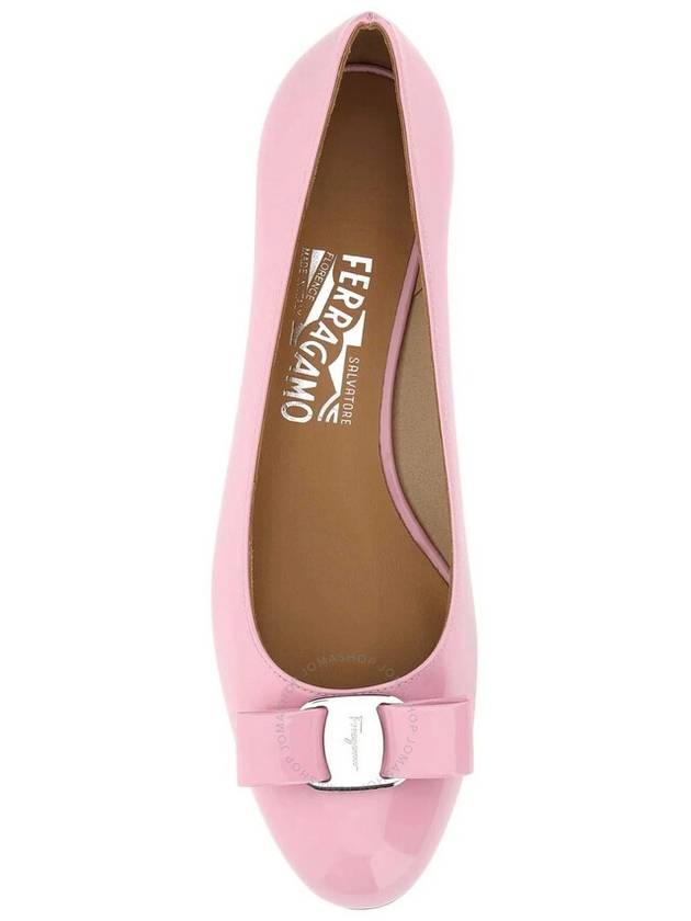 Salvatore Vara Bow Pumps Heel Pink - SALVATORE FERRAGAMO - BALAAN 4