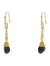 Dumortierite Stone Drop Earrings - MARNI - BALAAN 1