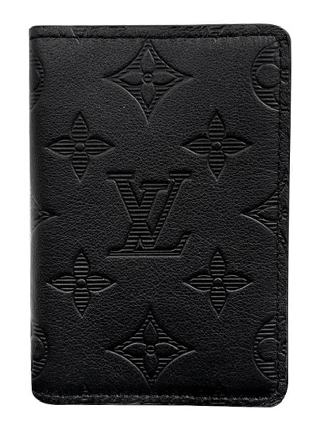 Monogram Shadow Pocket Organizer Card Wallet Black - LOUIS VUITTON - BALAAN 1