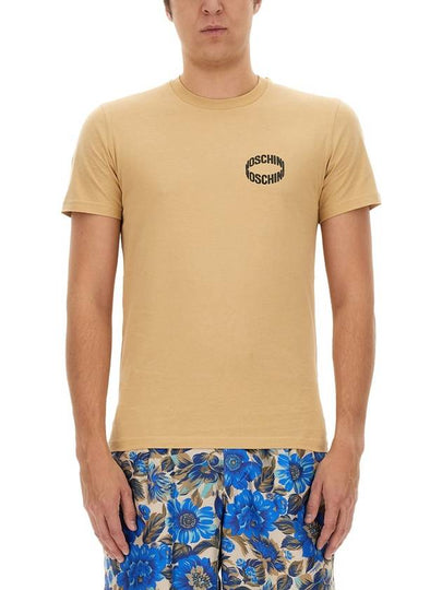 short sleeve t-shirt 07152041 1148 BEIGE - MOSCHINO - BALAAN 2