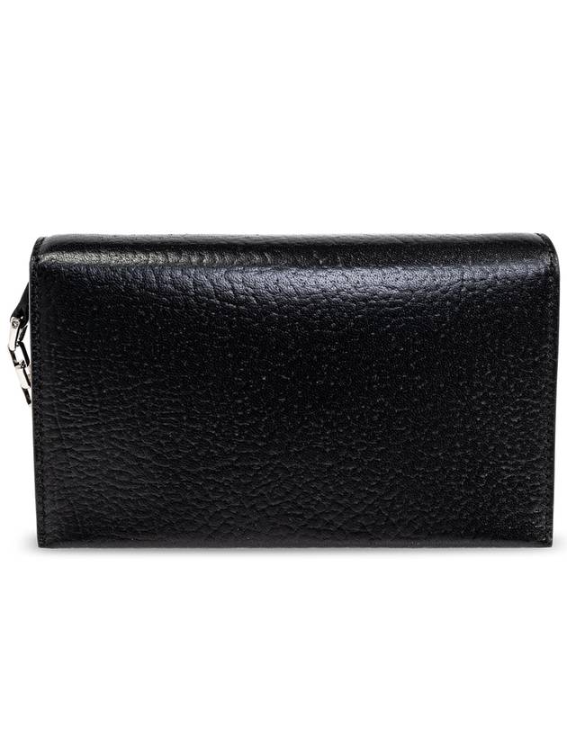 Alexander McQueen Leather Clutch T-Bar Mini, Women's, Black - ALEXANDER MCQUEEN - BALAAN 3