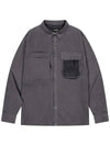 Core Double Pocket Long Sleeved Shirt Dark Grey - OFFGRID - BALAAN 3