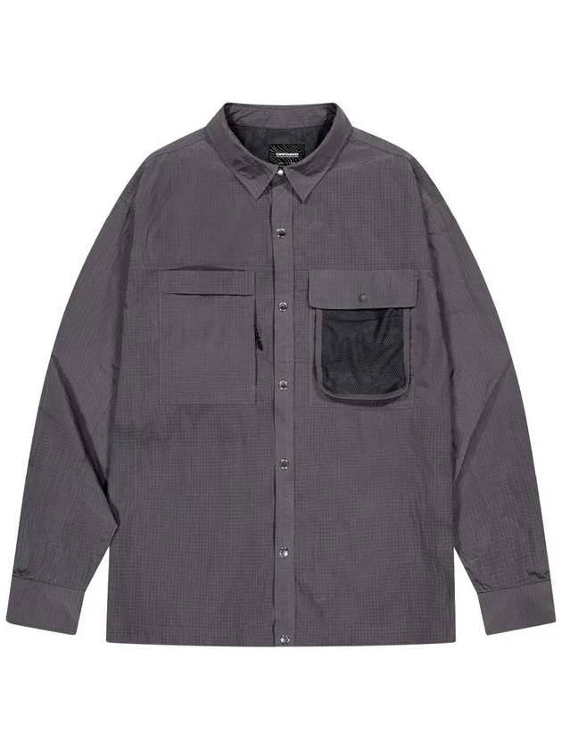 Core Double Pocket Long Sleeved Shirt Dark Grey - OFFGRID - BALAAN 3