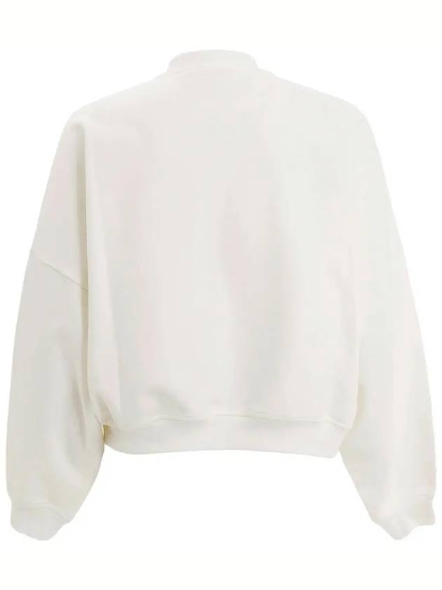 Logo Print Cotton Sweatshirt White - MARNI - BALAAN 4