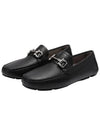 Gancini Ornament Driving Shoes Black - SALVATORE FERRAGAMO - BALAAN 4